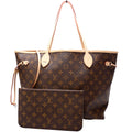 Neverfull W/Wallet MM Monogram Beige