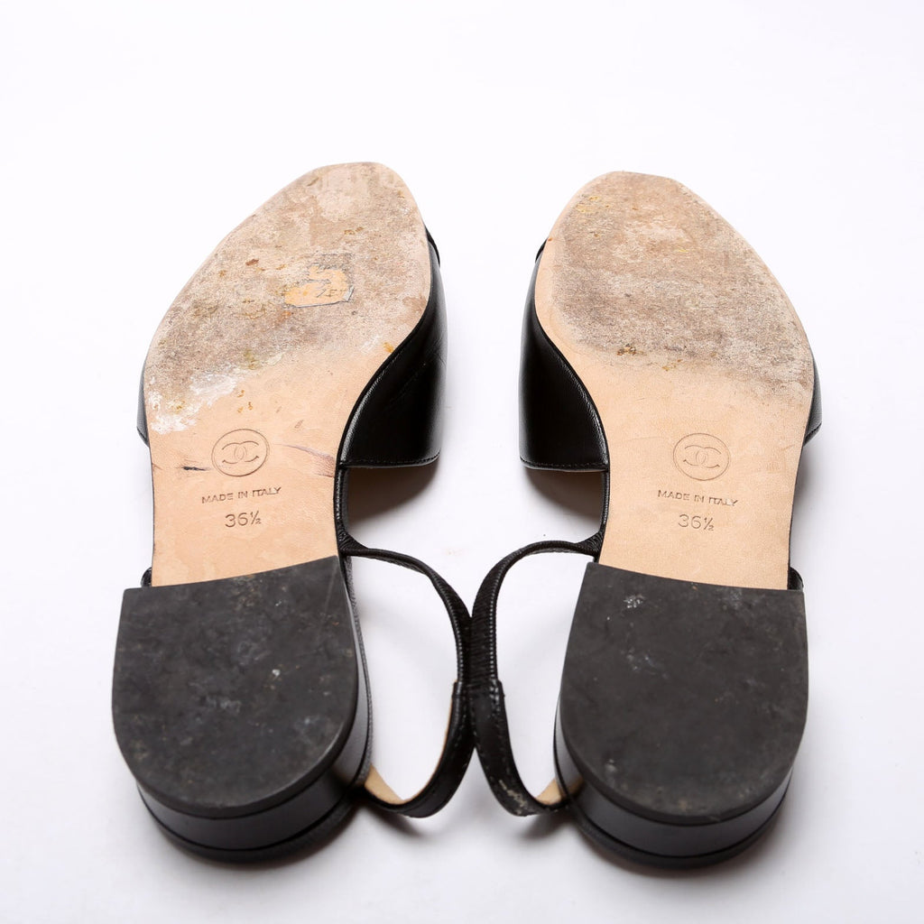 Slingbacks Size 36.5 Black