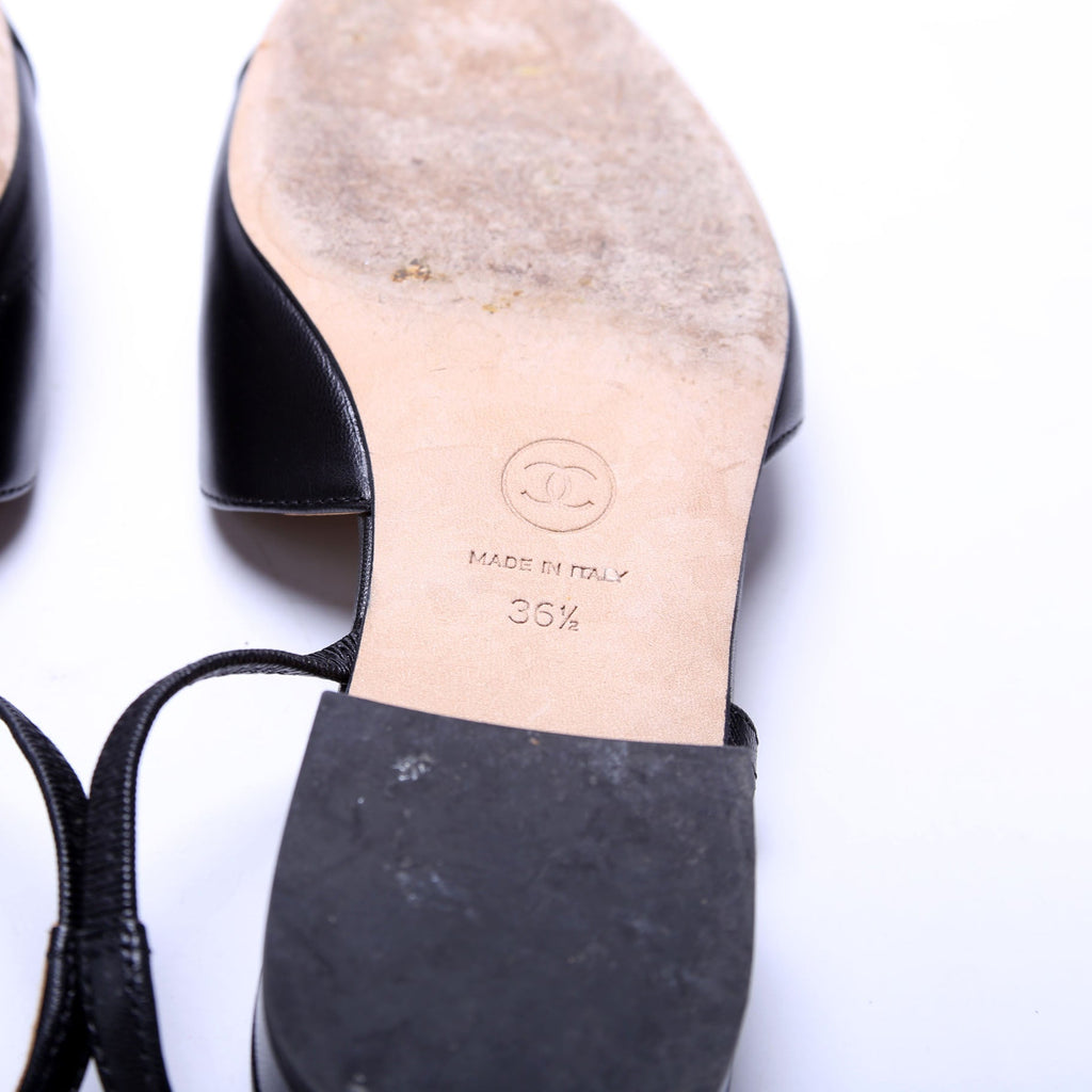 Slingbacks Size 36.5 Black