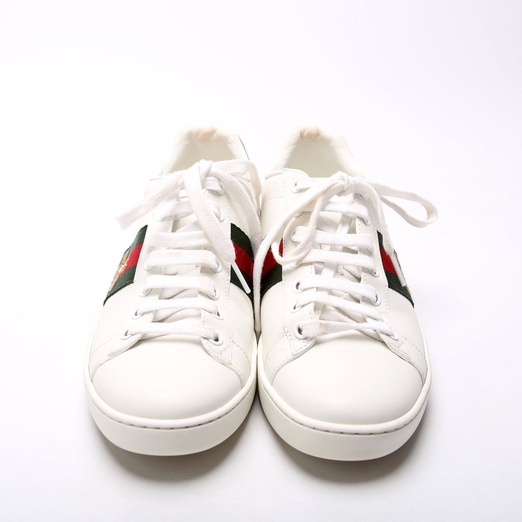 Ace Web Bee Leather Sneakers Size 37.5