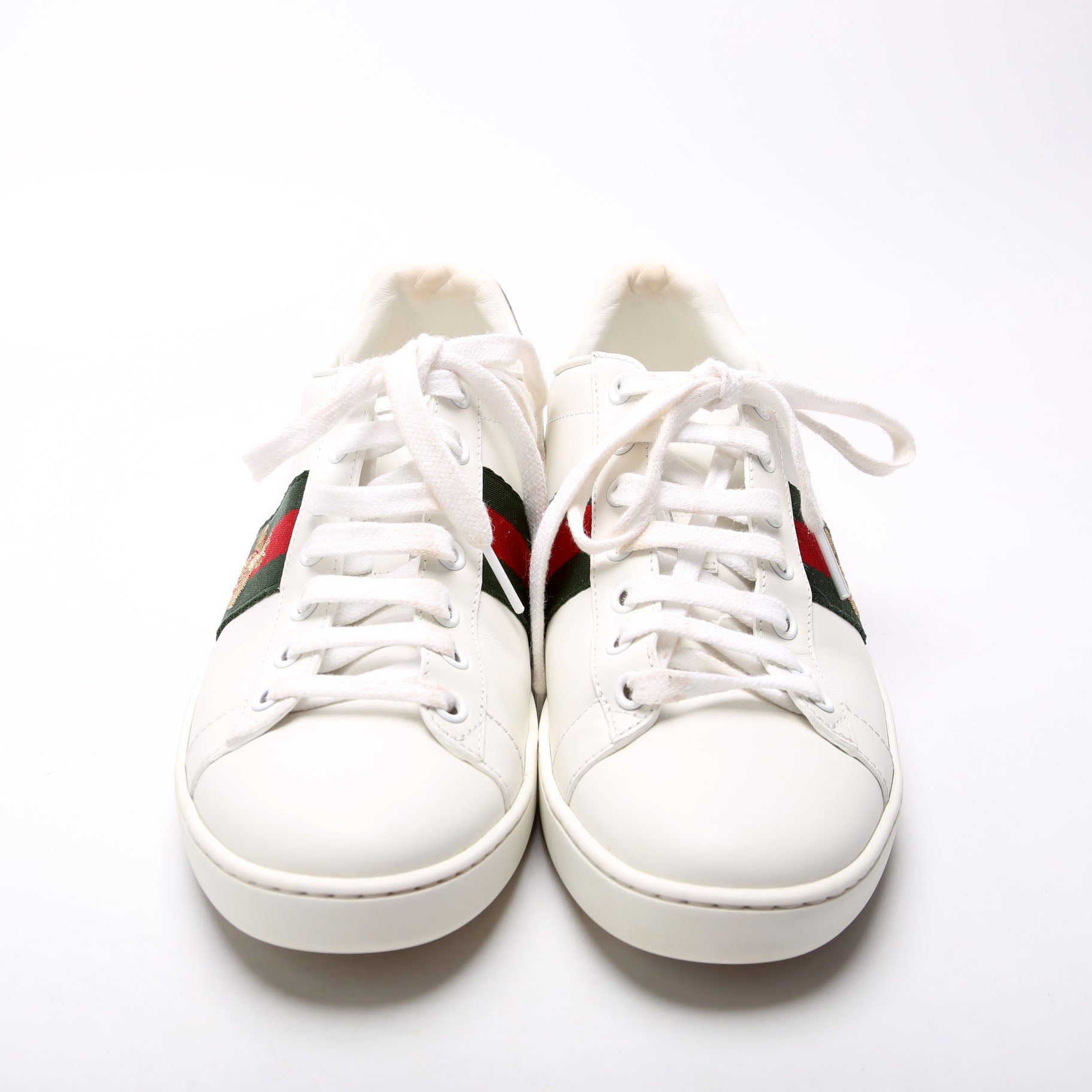 Ace Web Bee Leather Sneakers Size 37.5