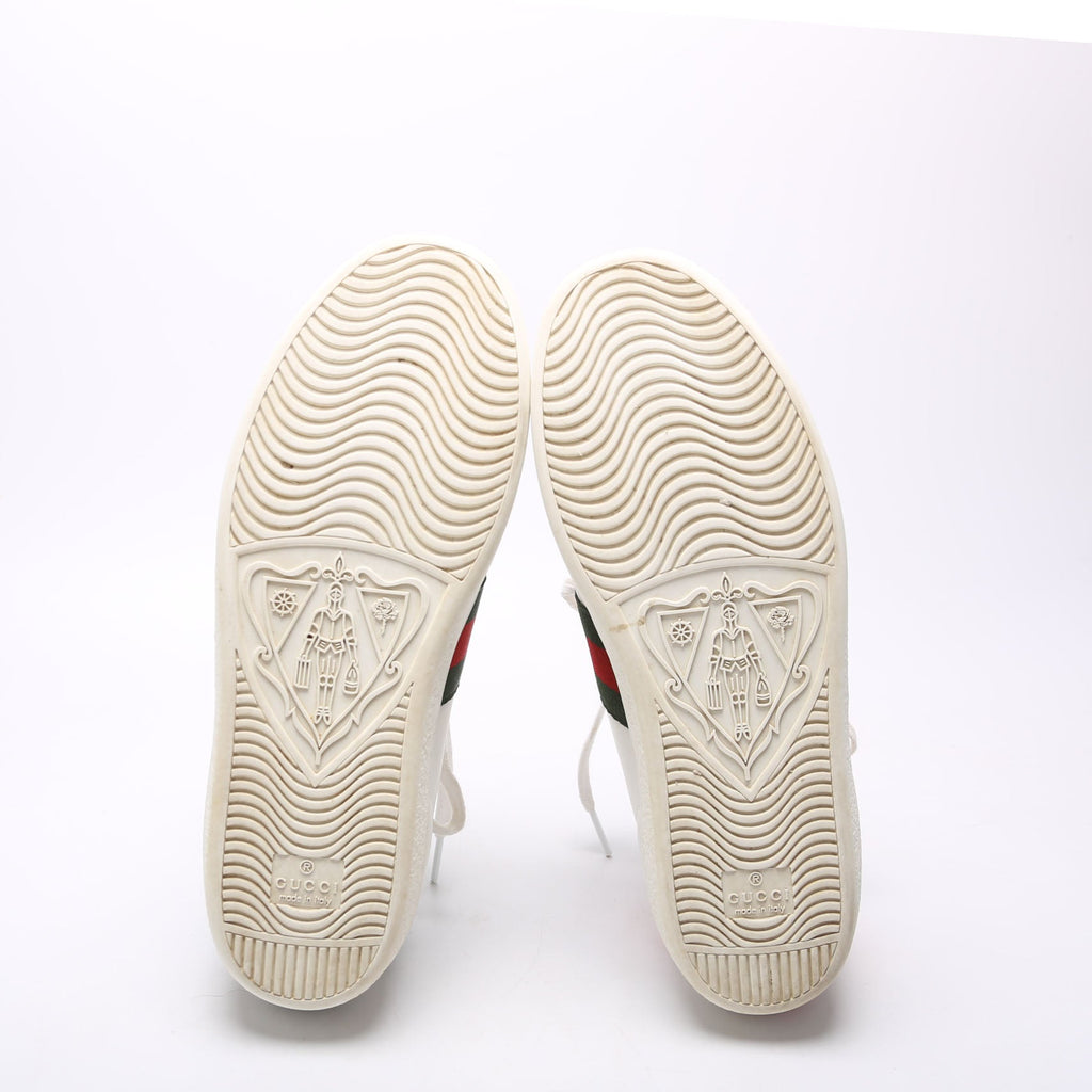 Ace Web Bee Leather Sneakers Size 37.5