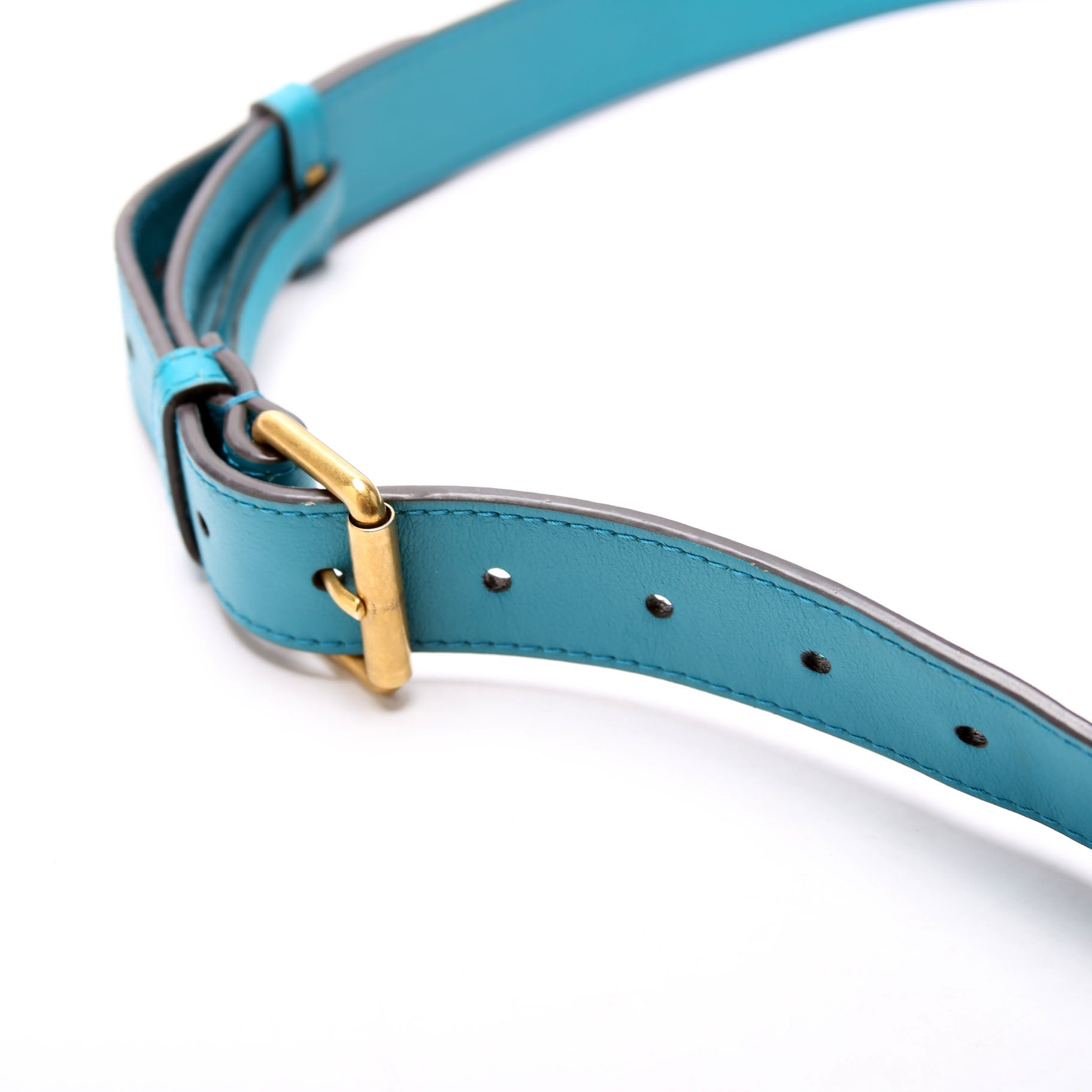 Gucci 476434 Marmont Velvet Belt Bag Teal