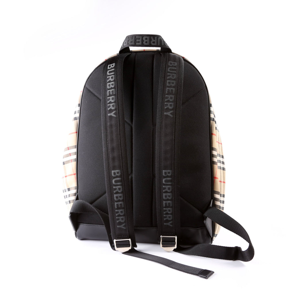 8016106 Archive Check Nylon Backpack