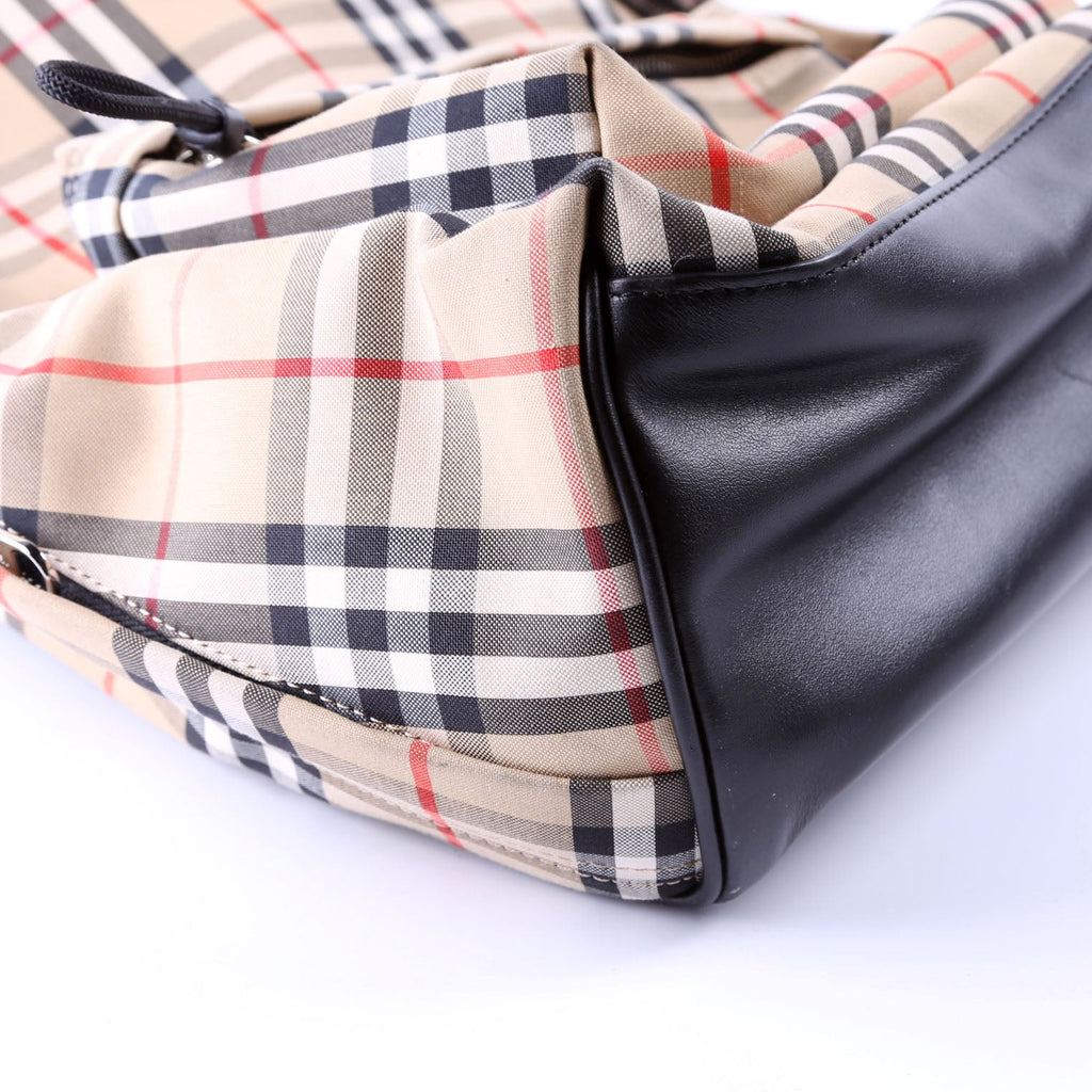 8016106 Archive Check Nylon Backpack