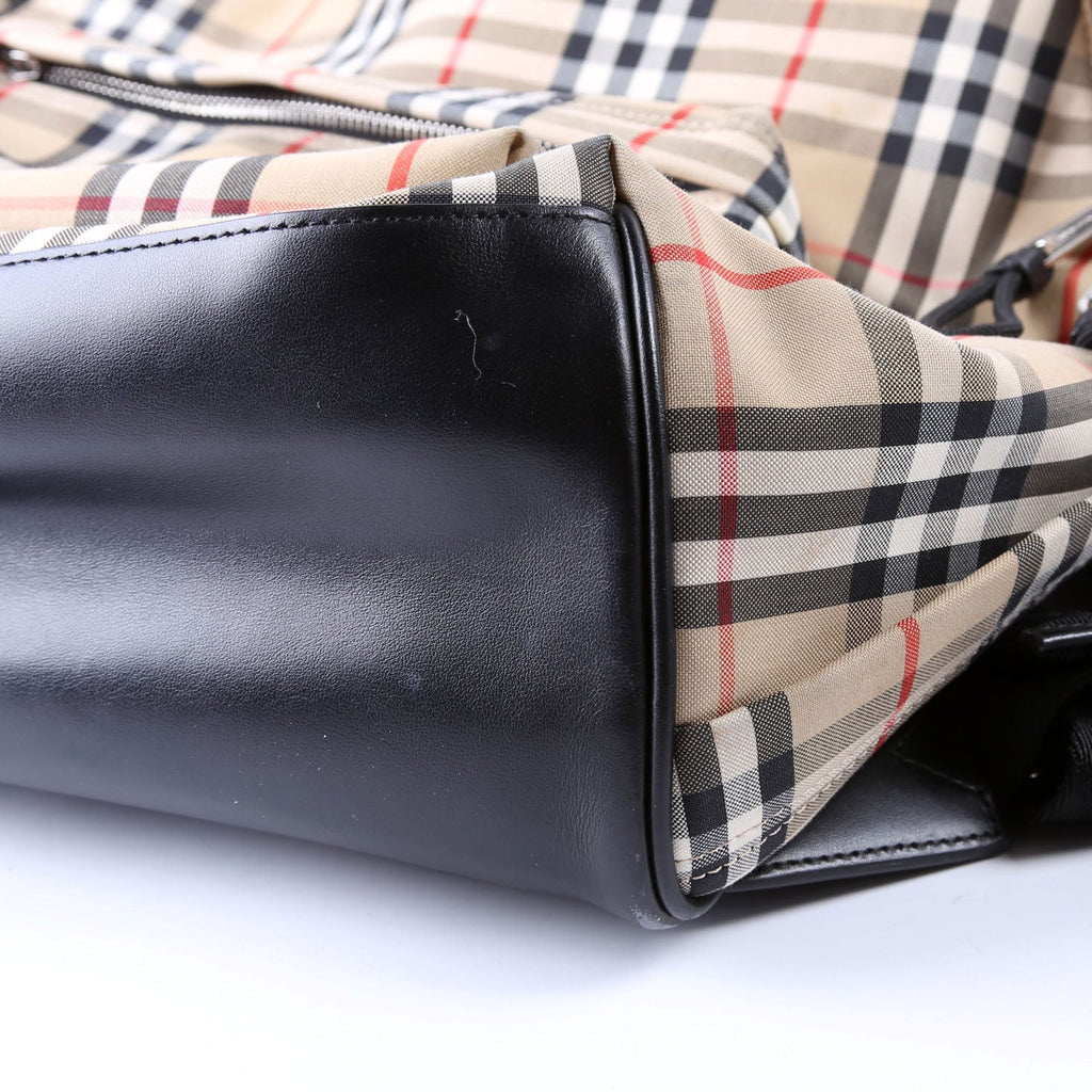 8016106 Archive Check Nylon Backpack