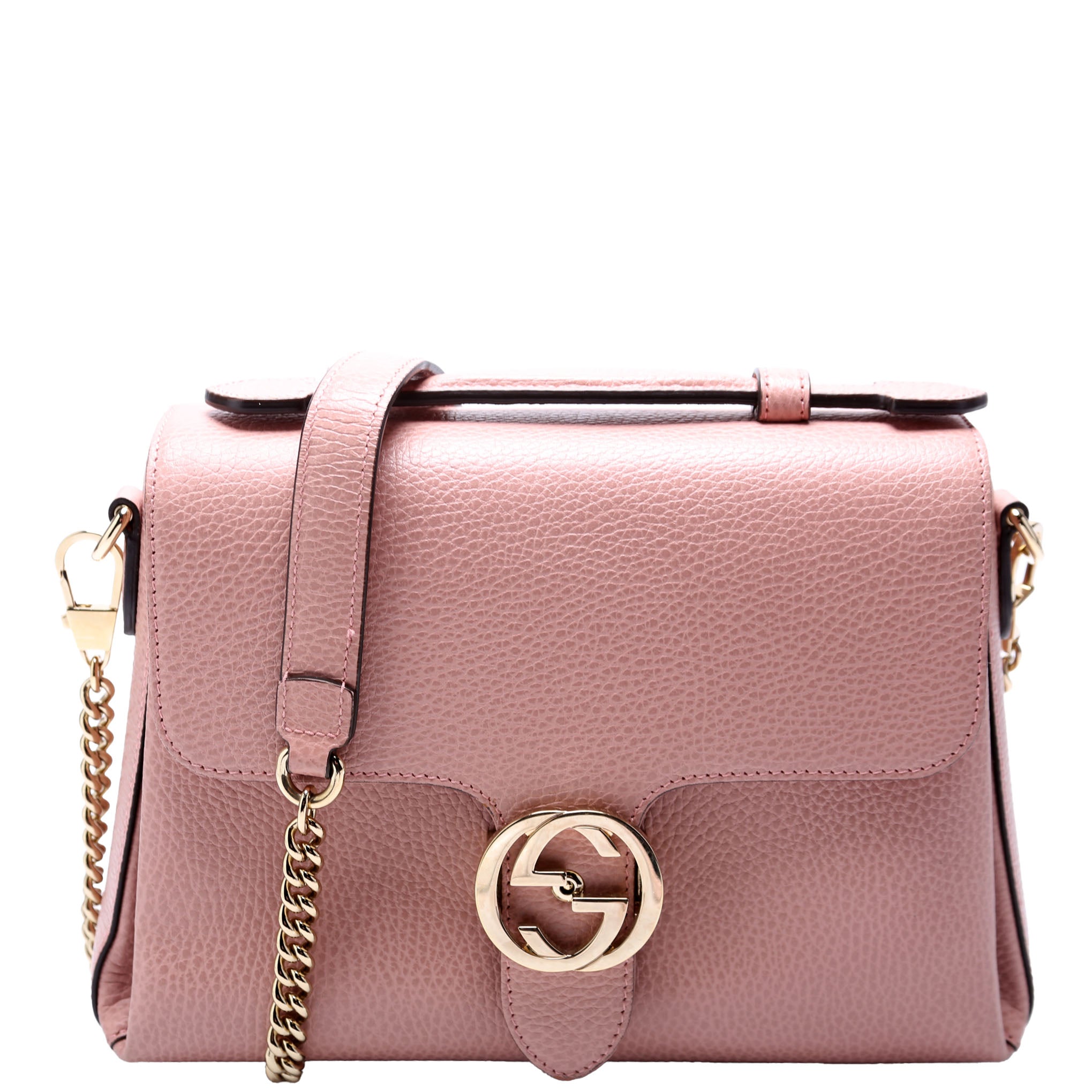 510302 Medium Interlock Satchel Pink