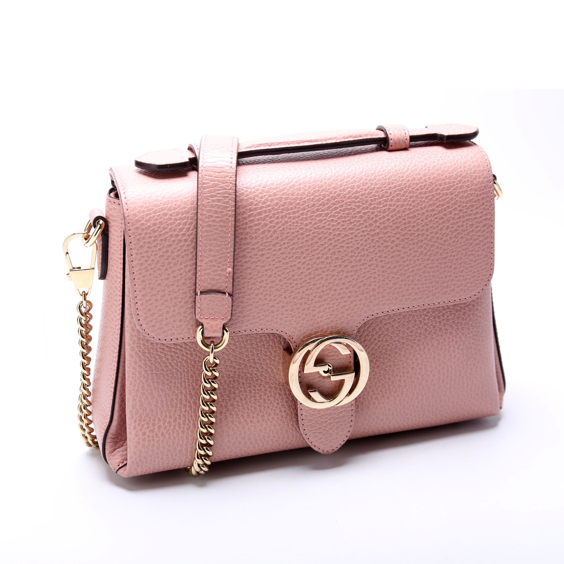 510302 Medium Interlock Satchel Pink