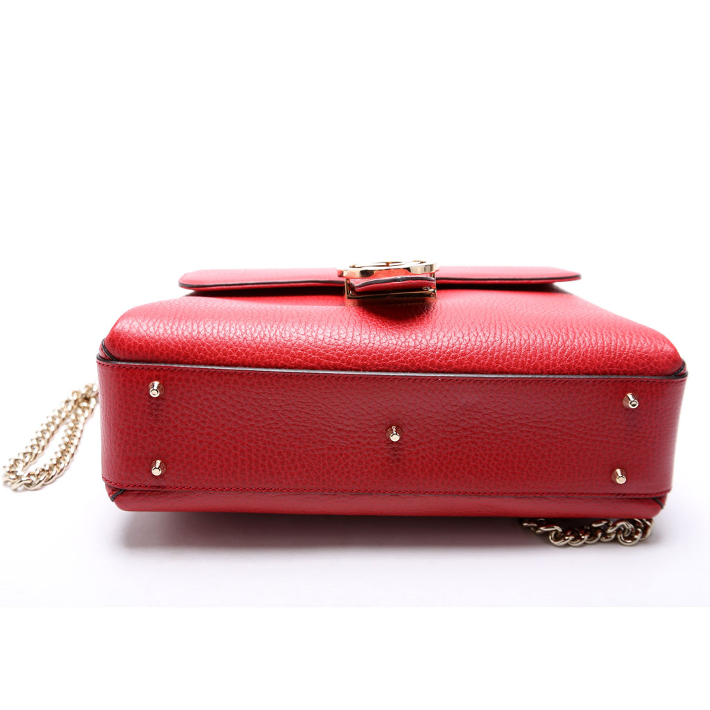 510302 Medium Interlocking Satchel Red