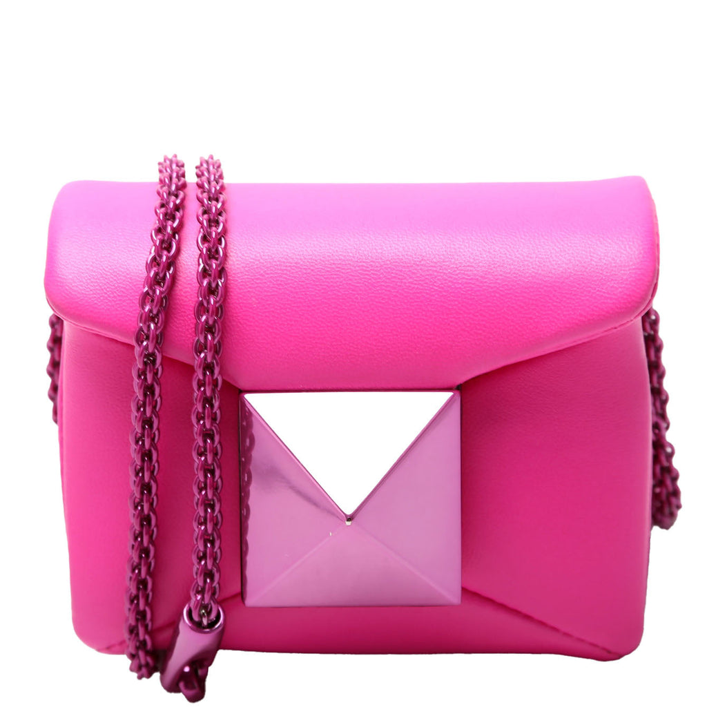One Stud Micro Bag Leather Pink