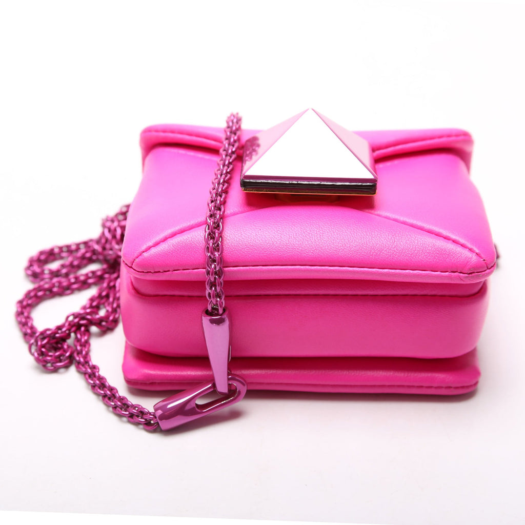 One Stud Micro Bag Leather Pink