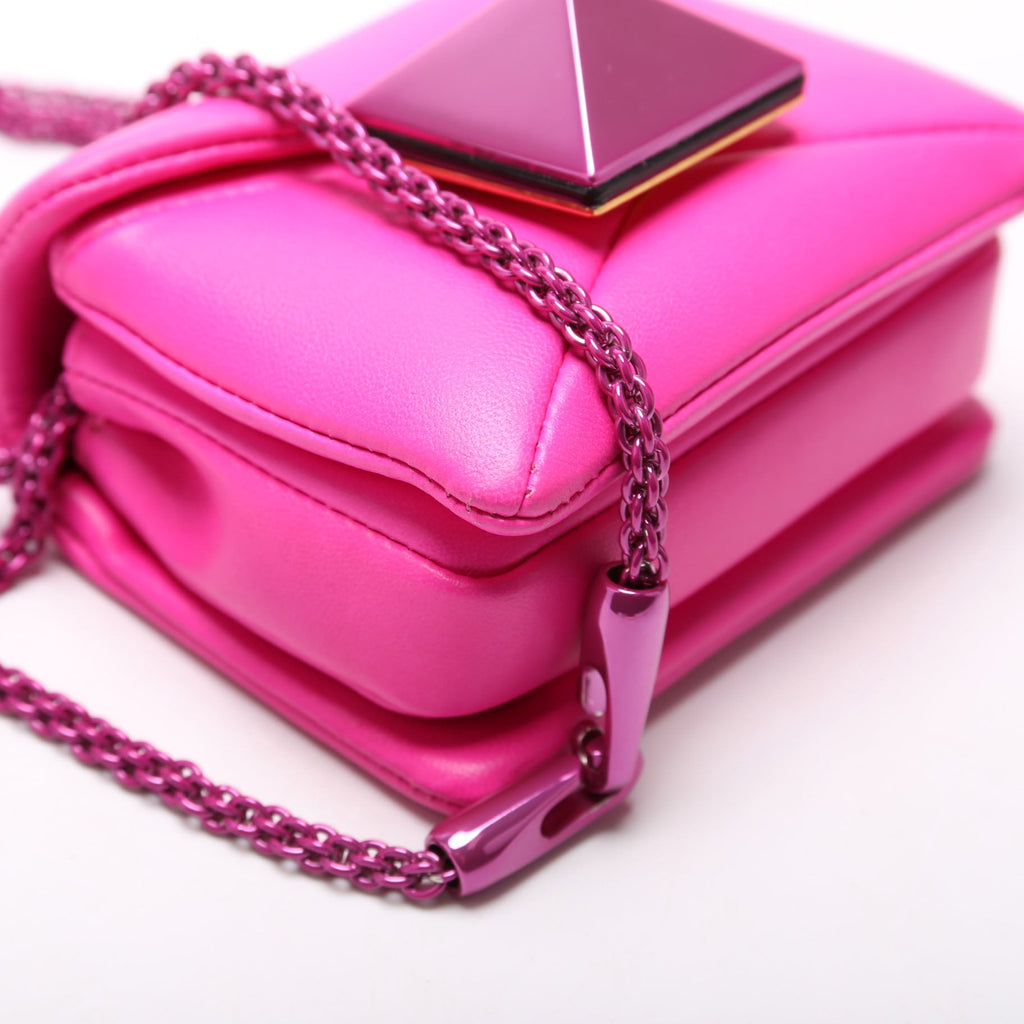 One Stud Micro Bag Leather Pink