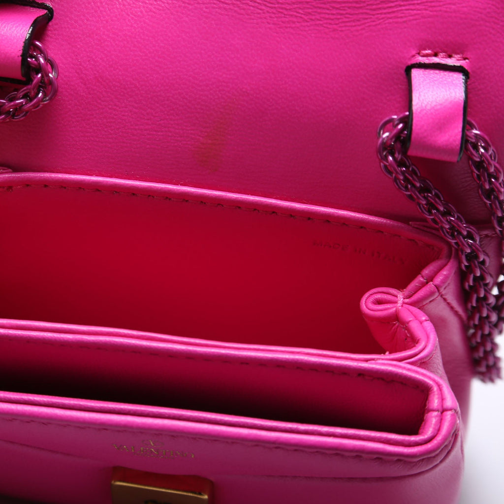 One Stud Micro Bag Leather Pink