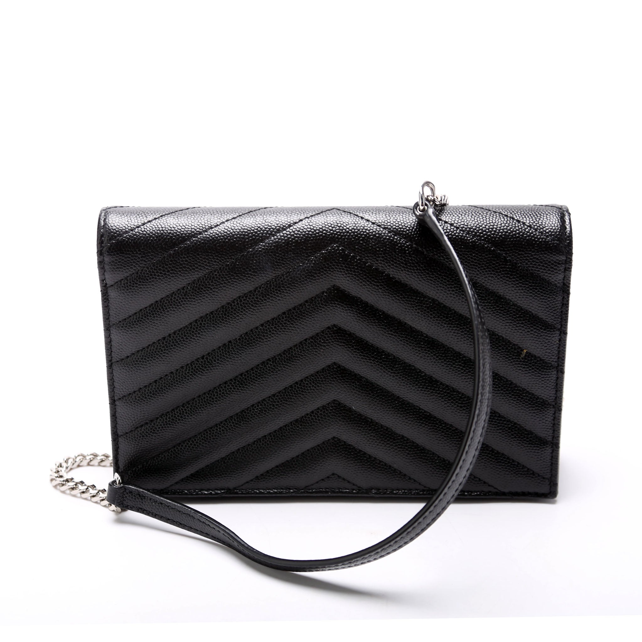 Envelope Chain Wallet Black