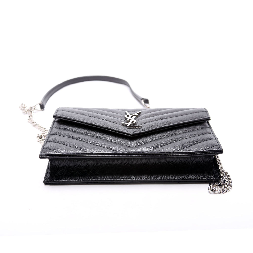 Envelope Chain Wallet Black