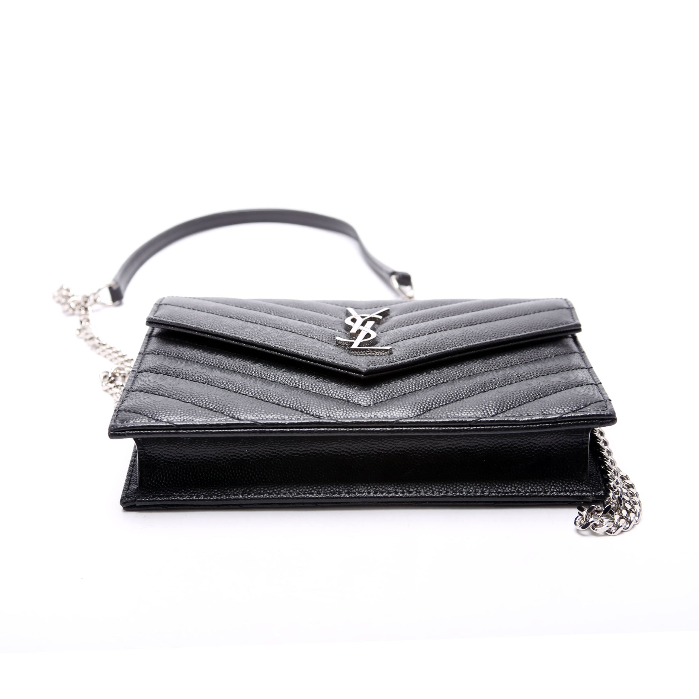 Envelope Chain Wallet Black