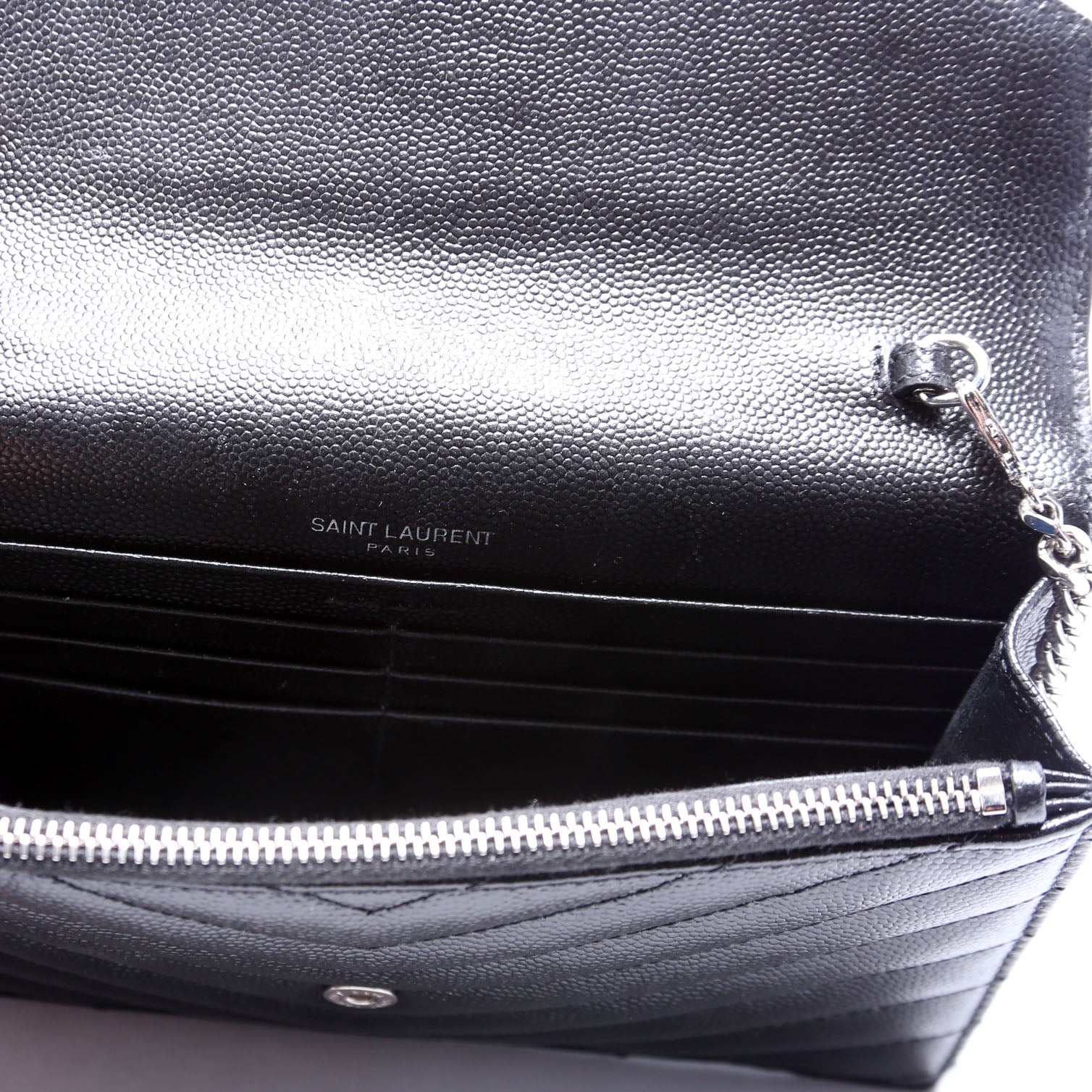 Envelope Chain Wallet Black