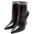 Booty Chain 100MM Ankle Boots Size 36.5 Black