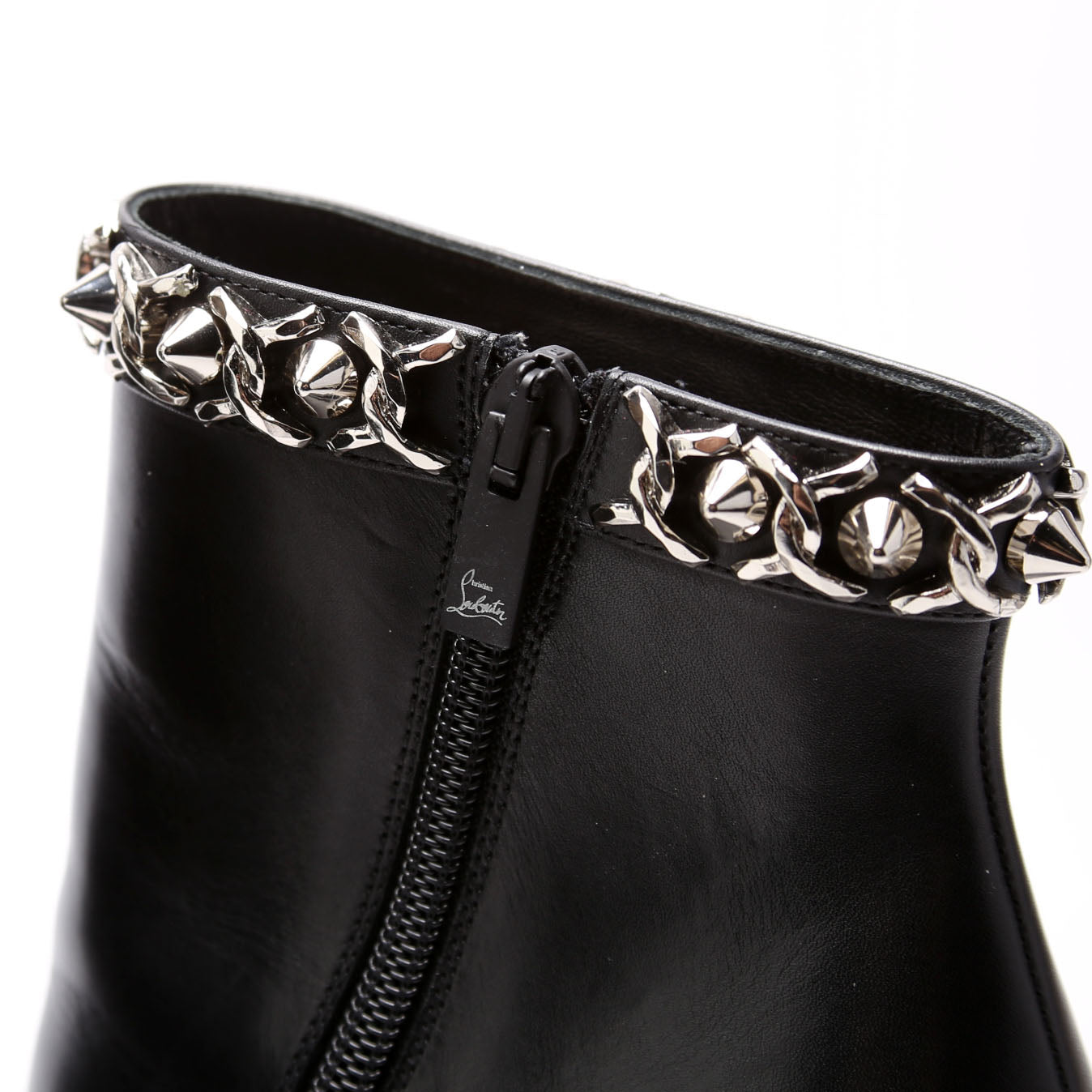 Booty Chain 100MM Ankle Boots Size 36.5 Black
