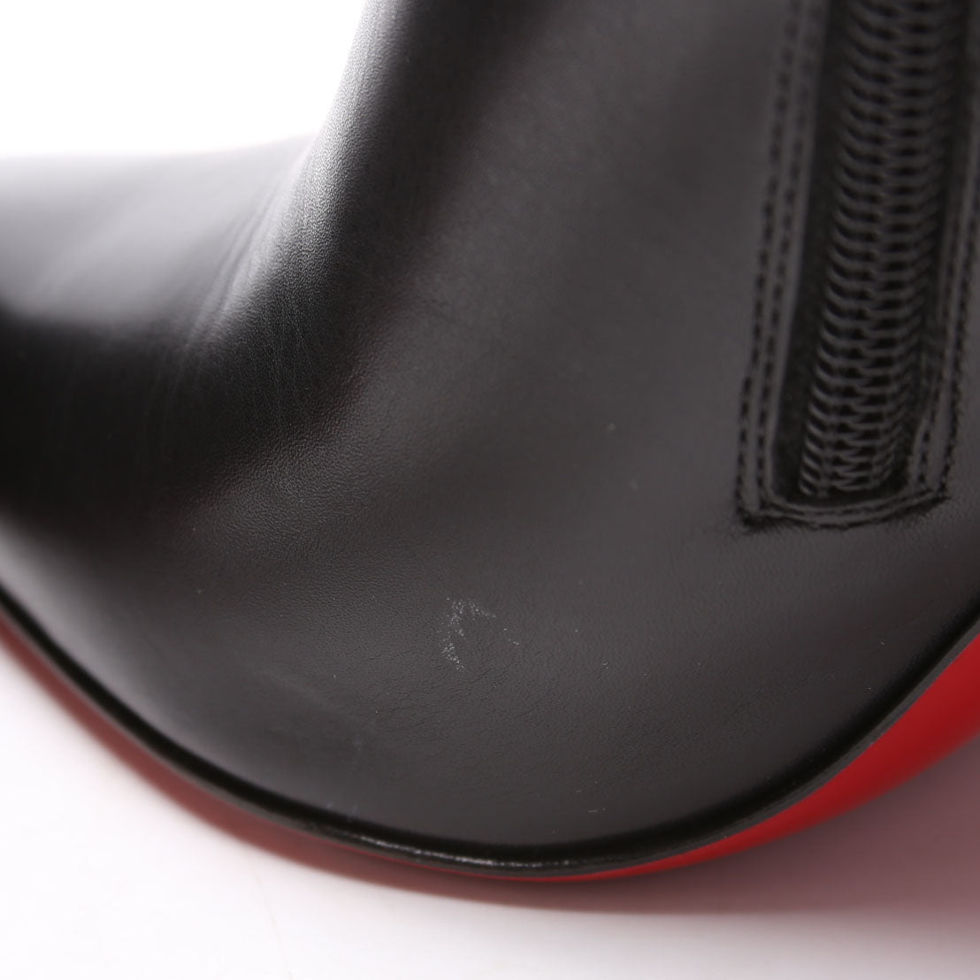 Booty Chain 100MM Ankle Boots Size 36.5 Black