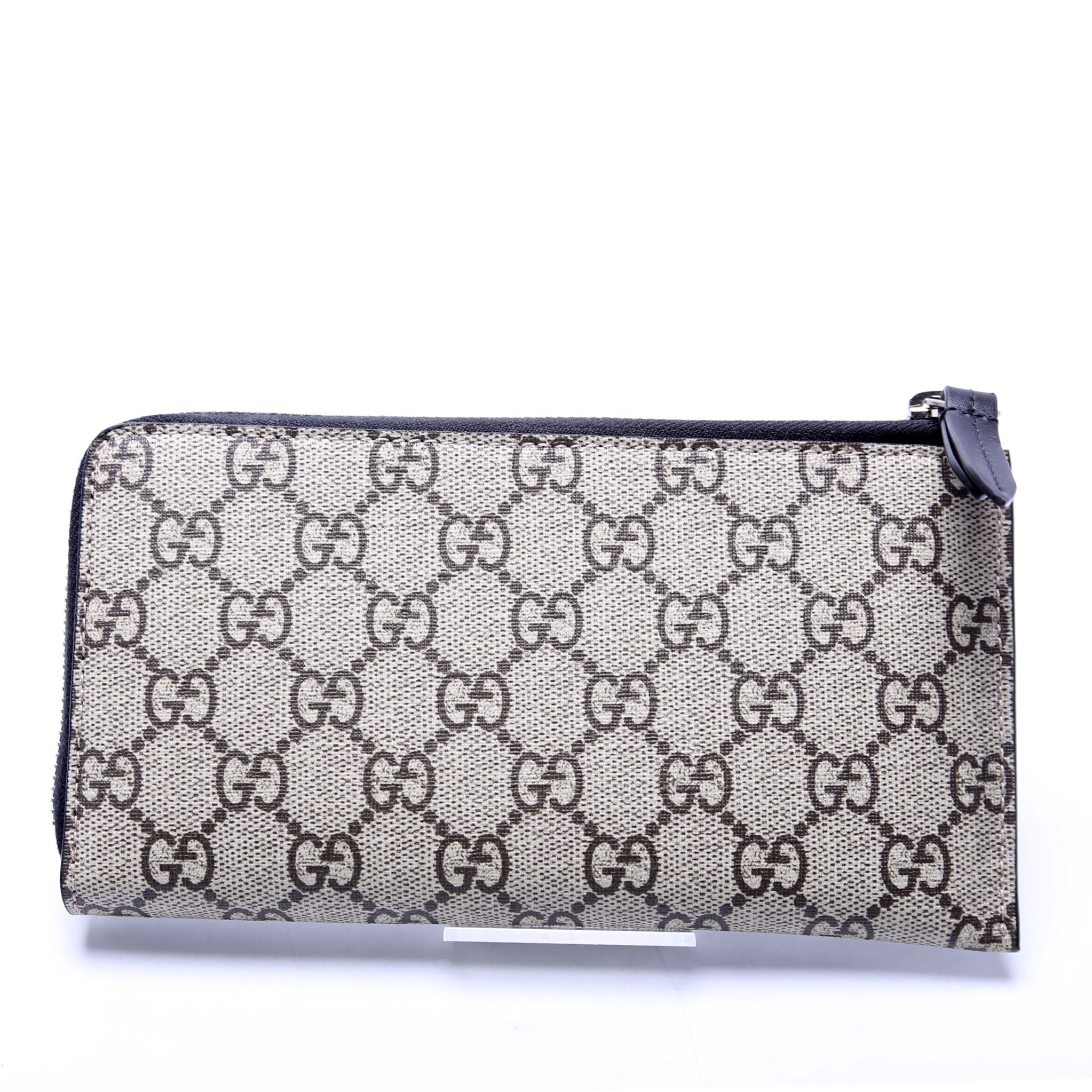 575364 GG Supreme Kingsnake L-Zip Wallet Black