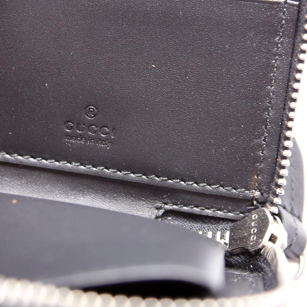 575364 GG Supreme Kingsnake L-Zip Wallet Black
