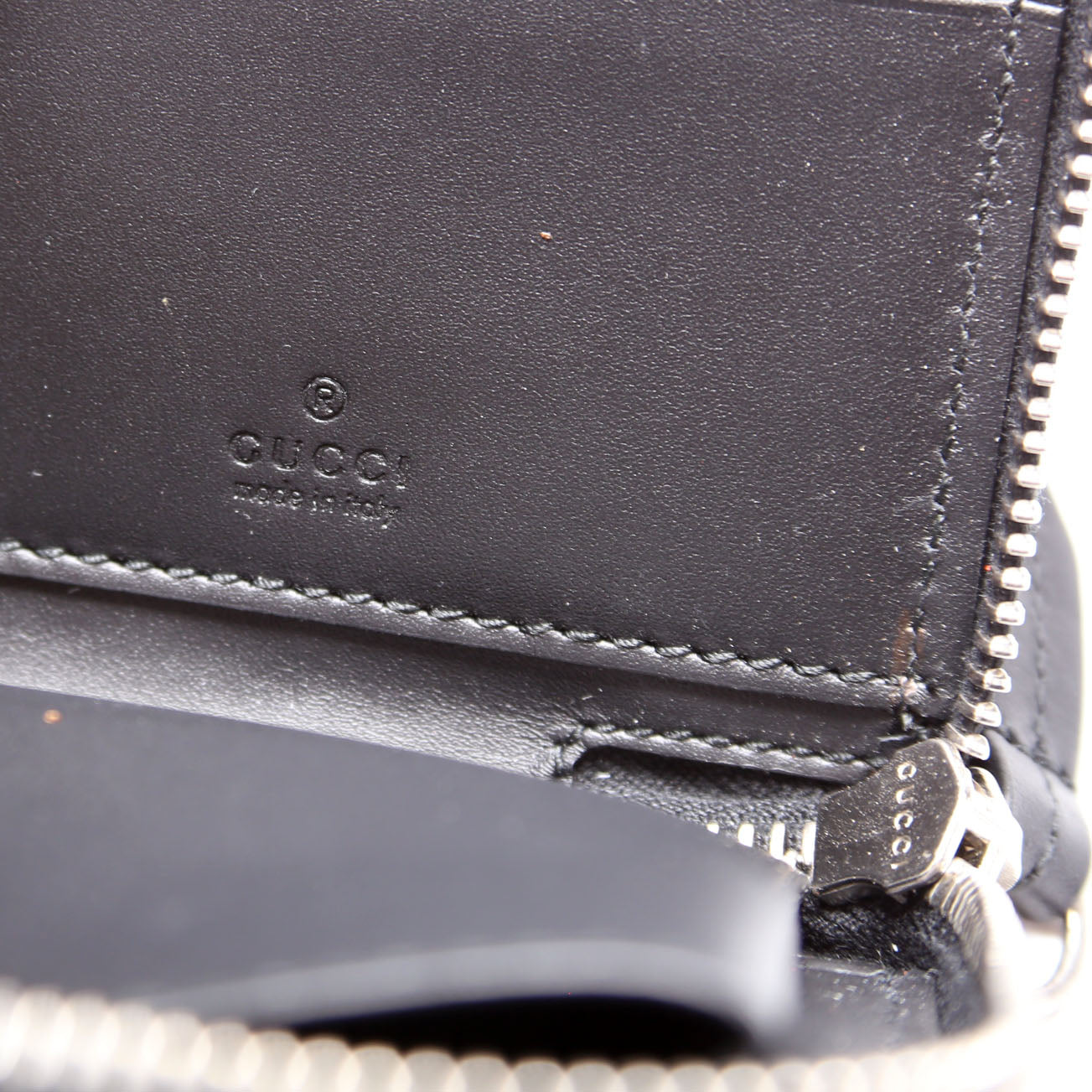 575364 GG Supreme Kingsnake L-Zip Wallet Black