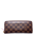 Clemence Wallet Damier Ebene Pink