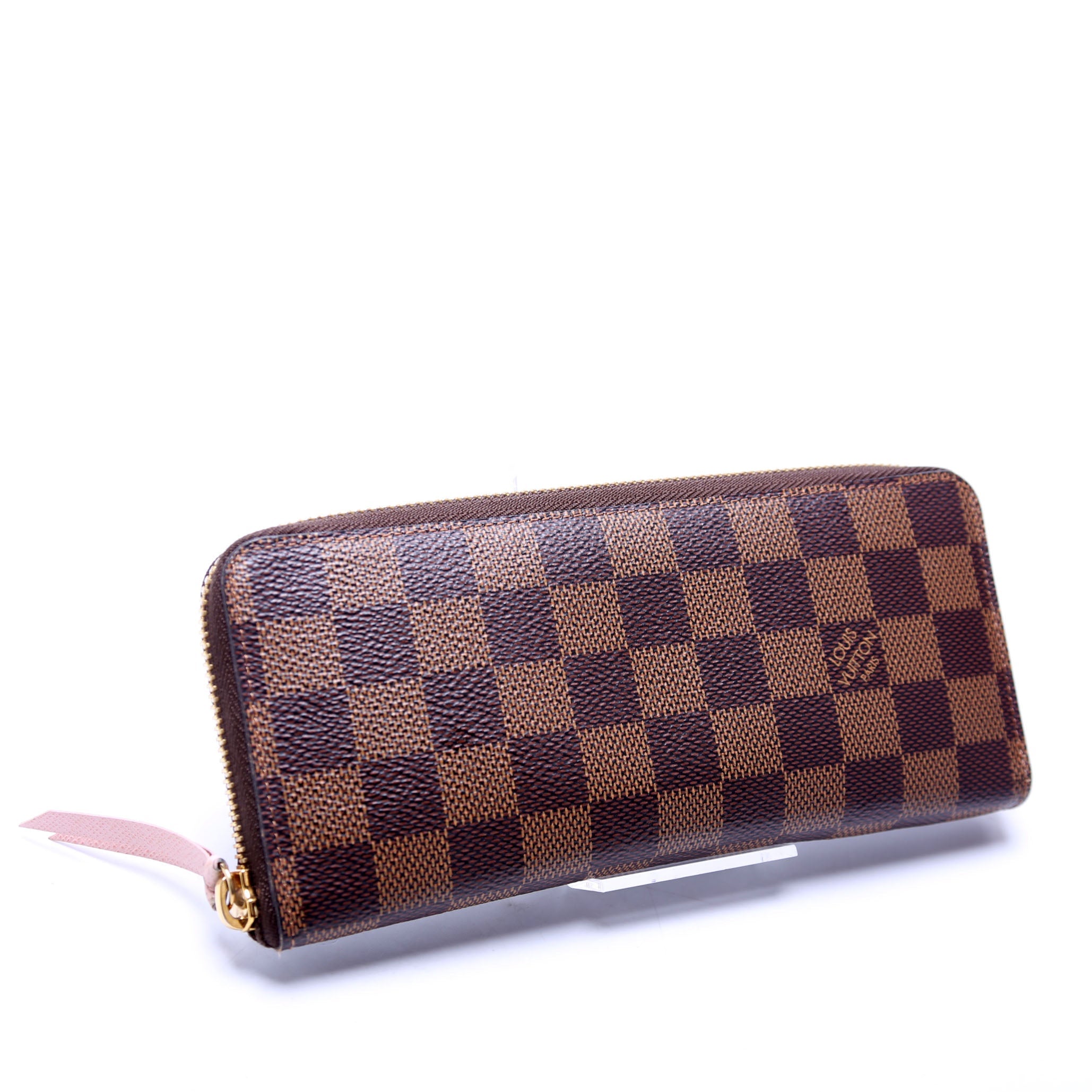 Clemence Wallet Damier Ebene Pink