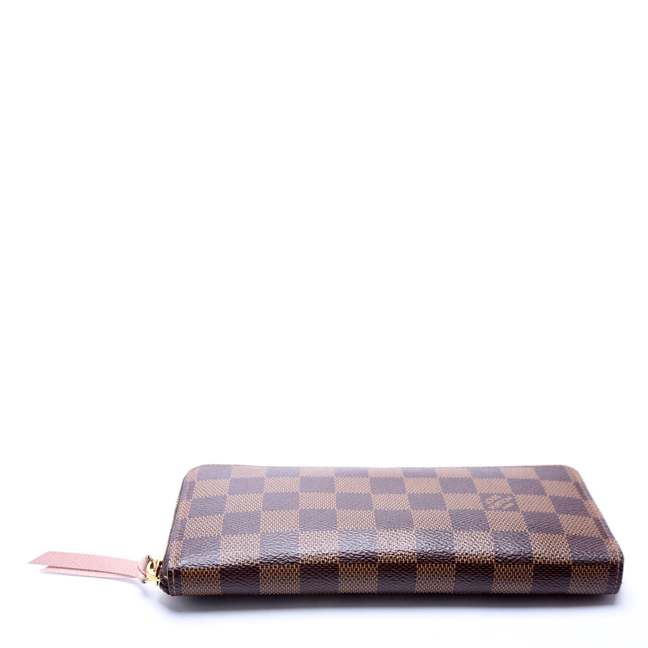 Clemence Wallet Damier Ebene Pink