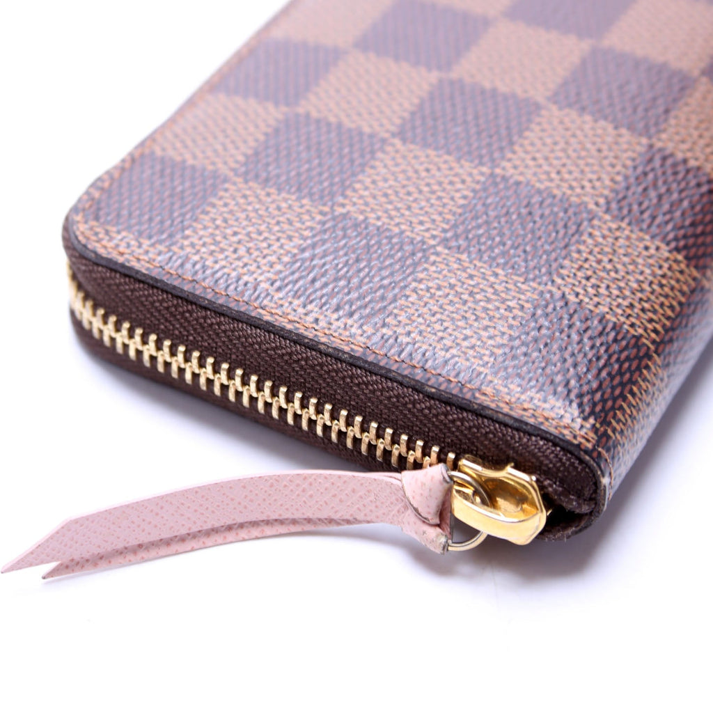 Clemence Wallet Damier Ebene Pink