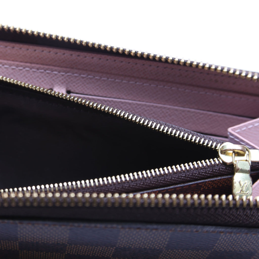 Clemence Wallet Damier Ebene Pink