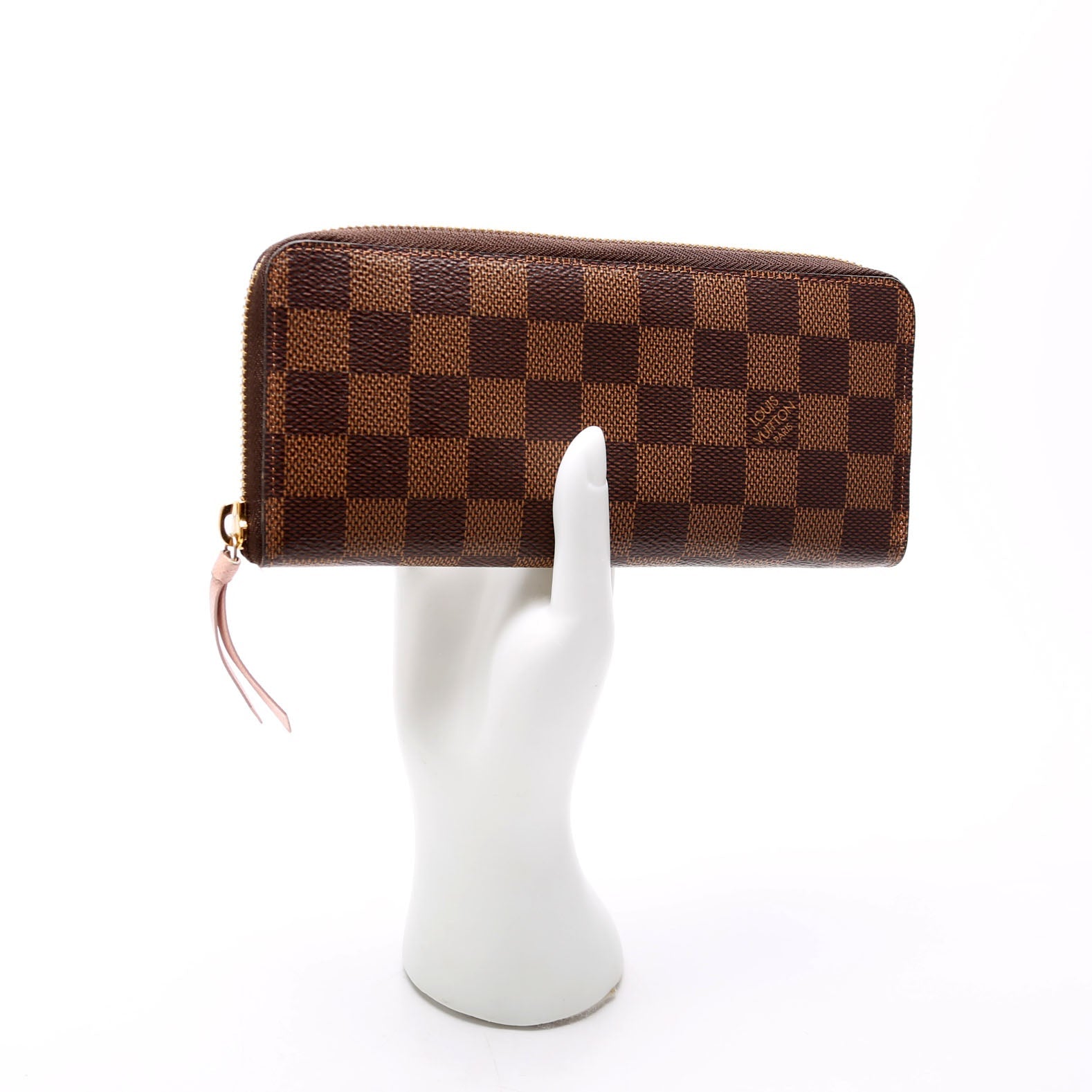 Clemence Wallet Damier Ebene Pink