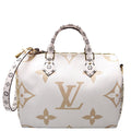 Speedy 30 Bandouliere Giant Monogram Green