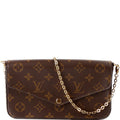 Pochette Felicie Monogram Berry