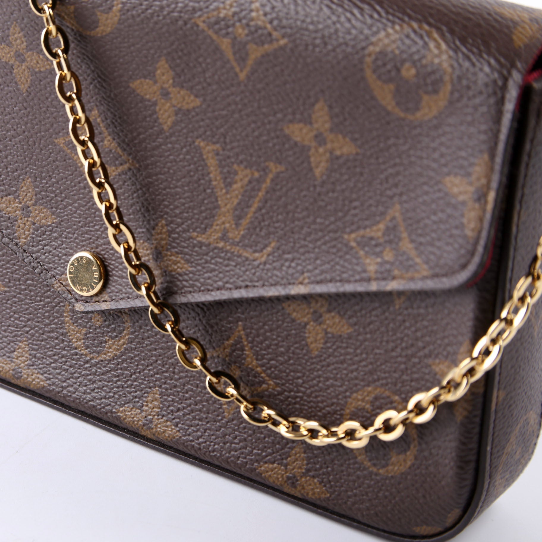 Pochette Felicie Monogram Berry