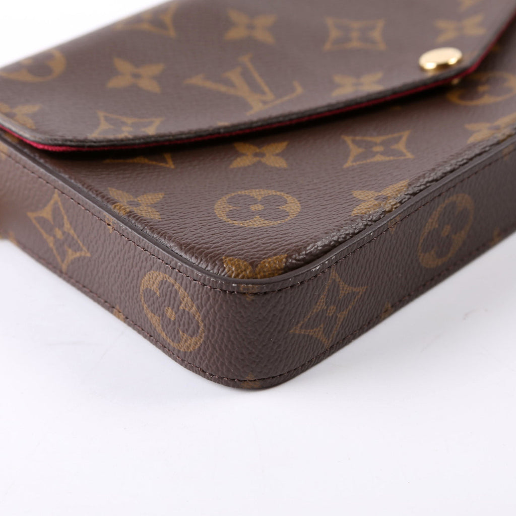 Pochette Felicie Monogram Berry