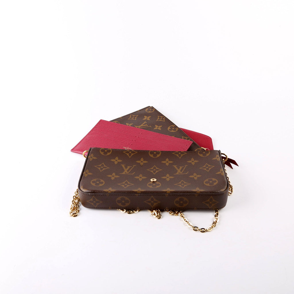 Pochette Felicie Monogram Berry