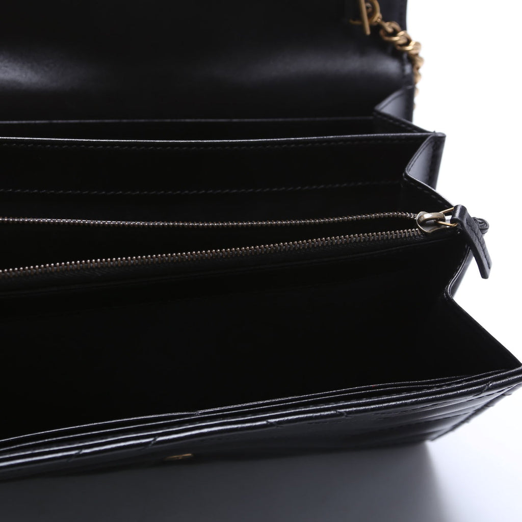 474575 Marmont Chain Wallet Black