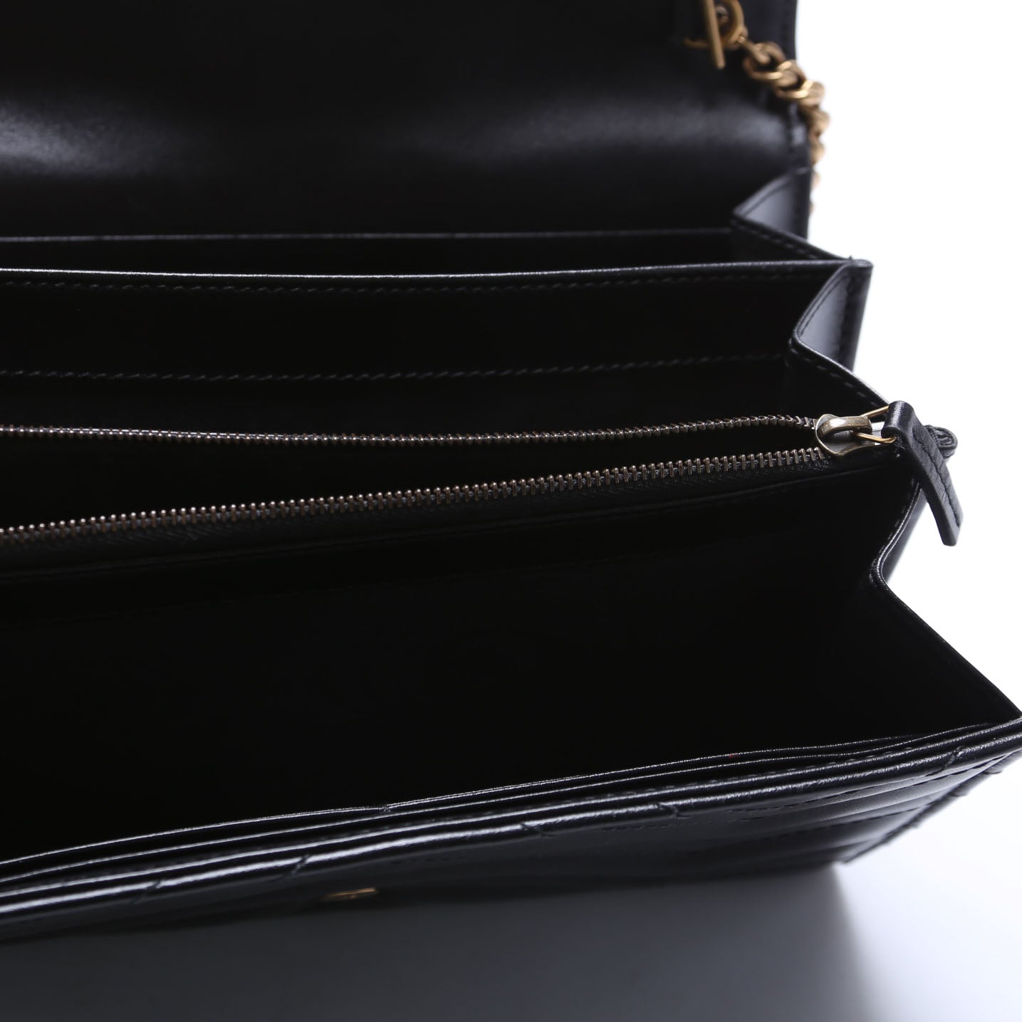 474575 Marmont Chain Wallet Black