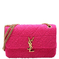 6348202 Jamie Quilted Tweed Medium Chain Bag Pink