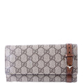 309760 GG Supreme Nice Continental Wallet Brown