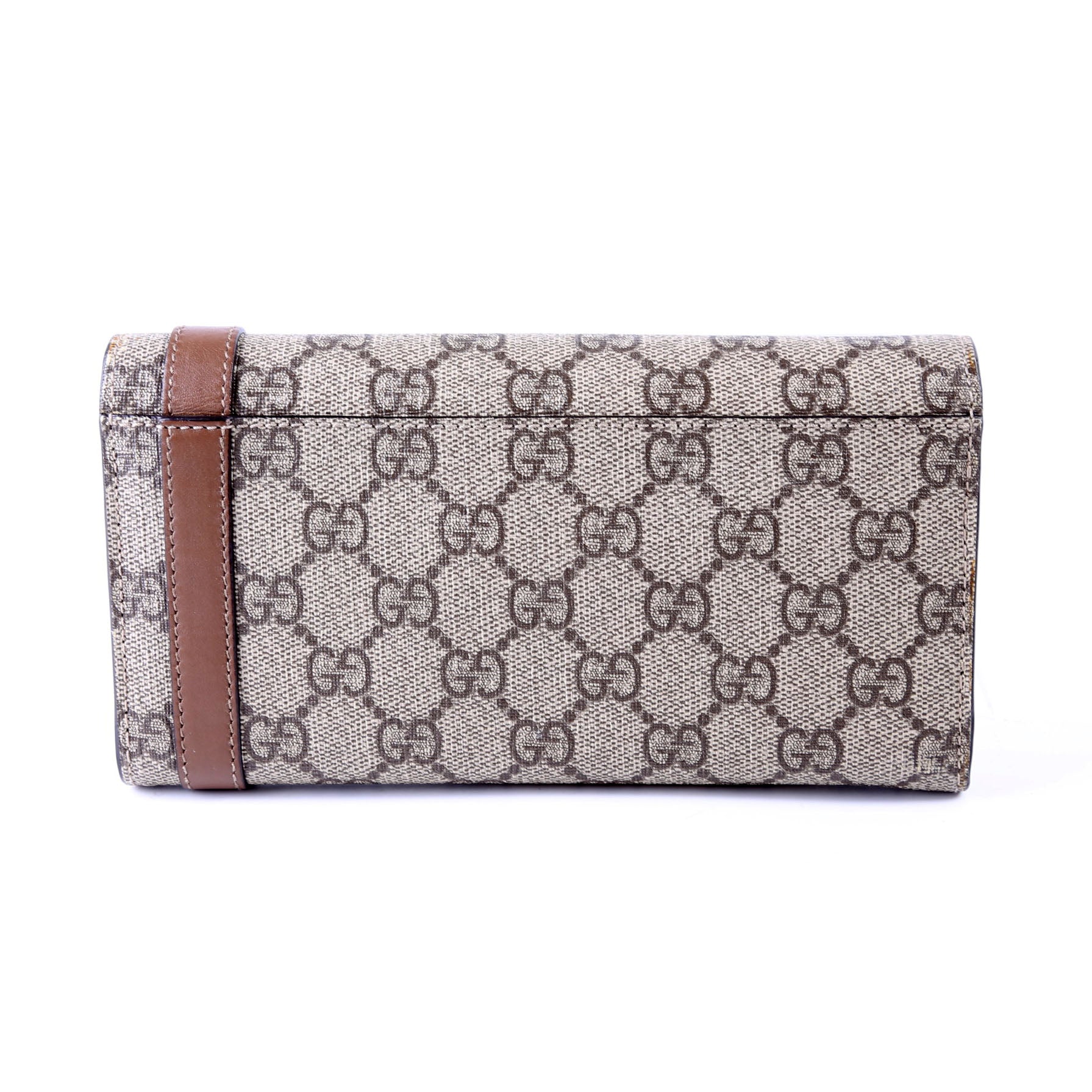309760 GG Supreme Nice Continental Wallet Brown