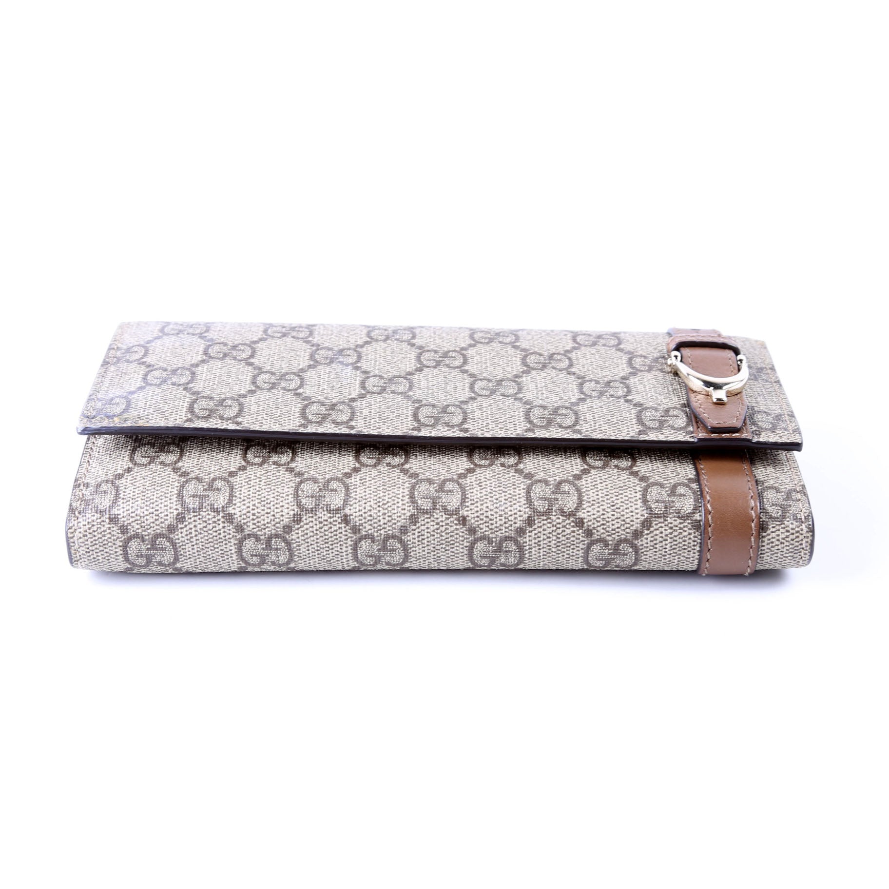 309760 GG Supreme Nice Continental Wallet Brown