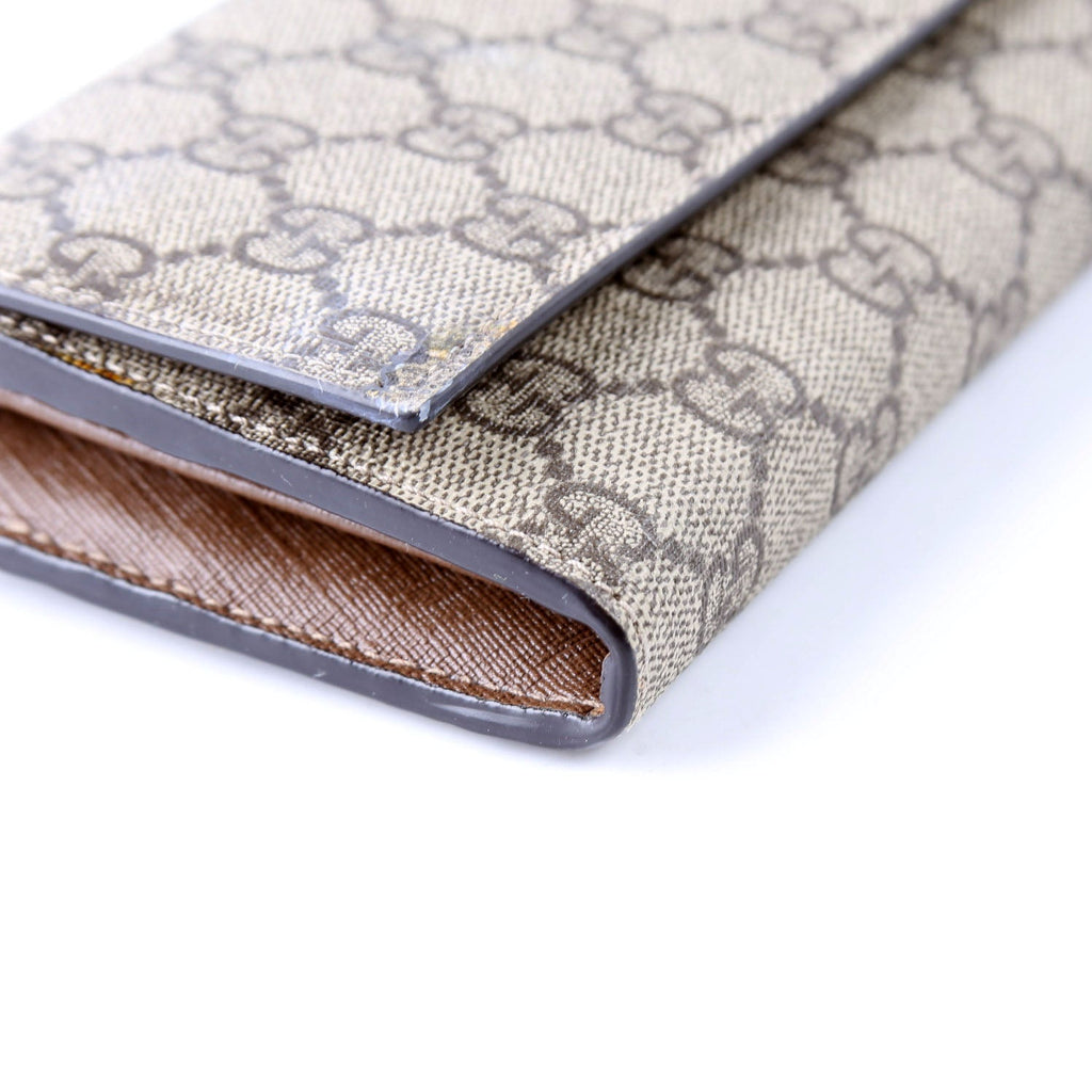 309760 GG Supreme Nice Continental Wallet Brown