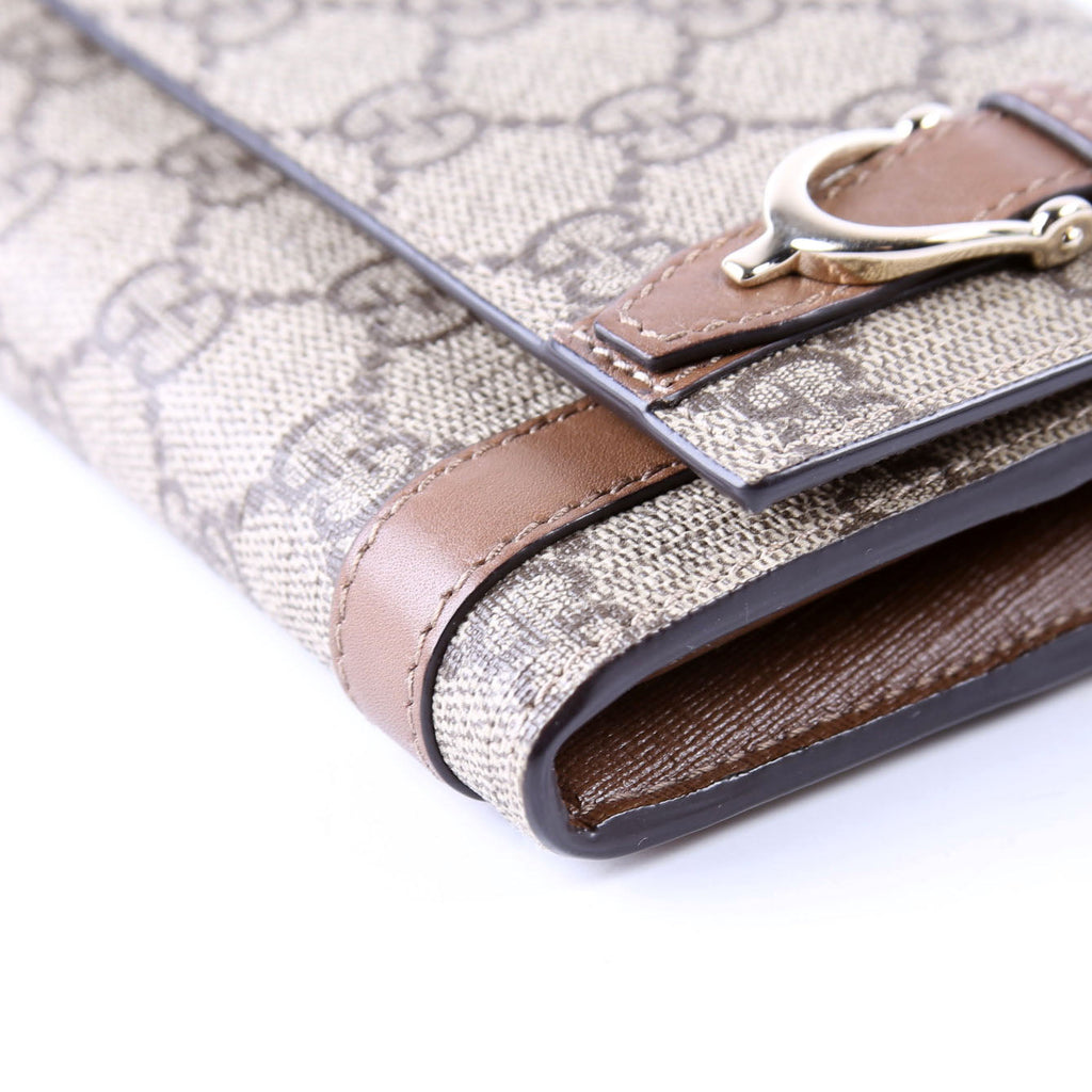 309760 GG Supreme Nice Continental Wallet Brown