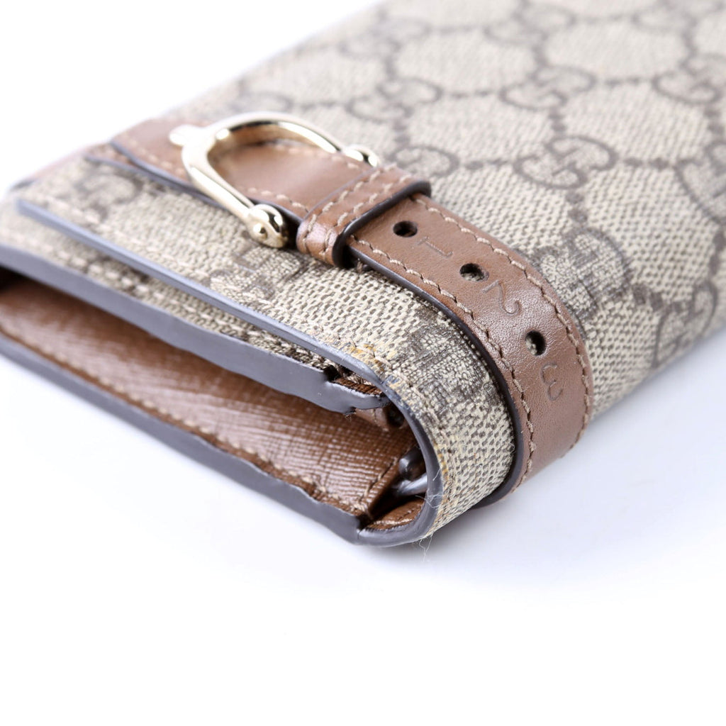 309760 GG Supreme Nice Continental Wallet Brown