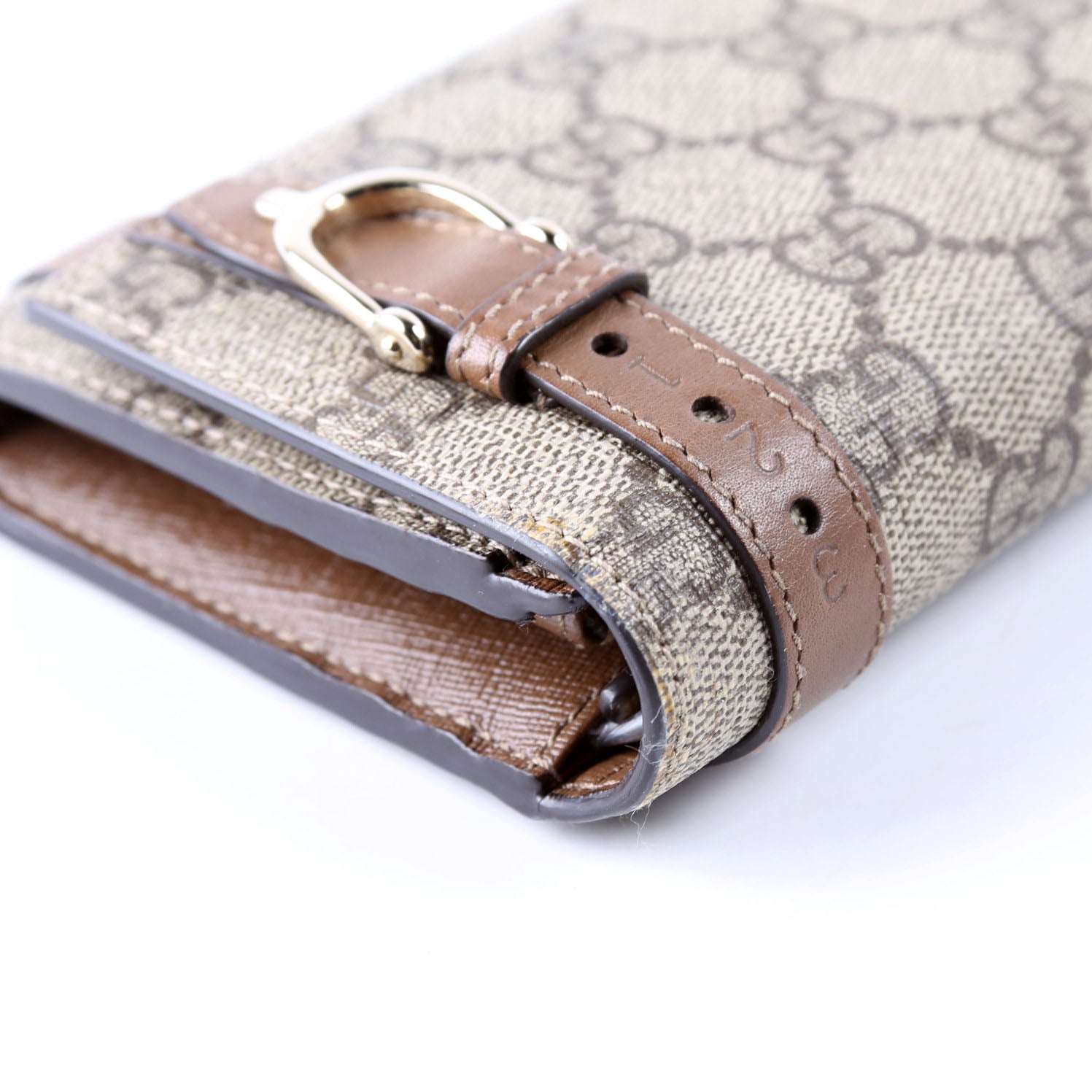 309760 GG Supreme Nice Continental Wallet Brown
