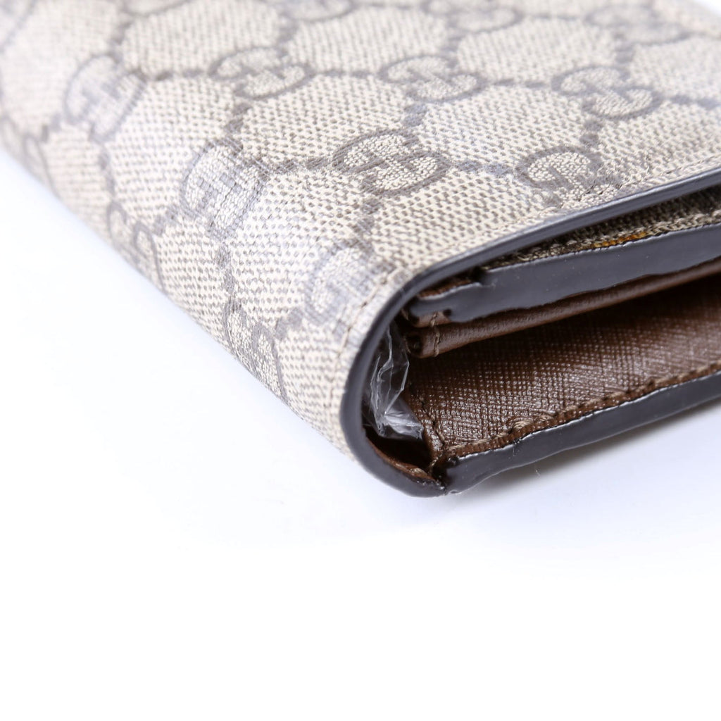309760 GG Supreme Nice Continental Wallet Brown