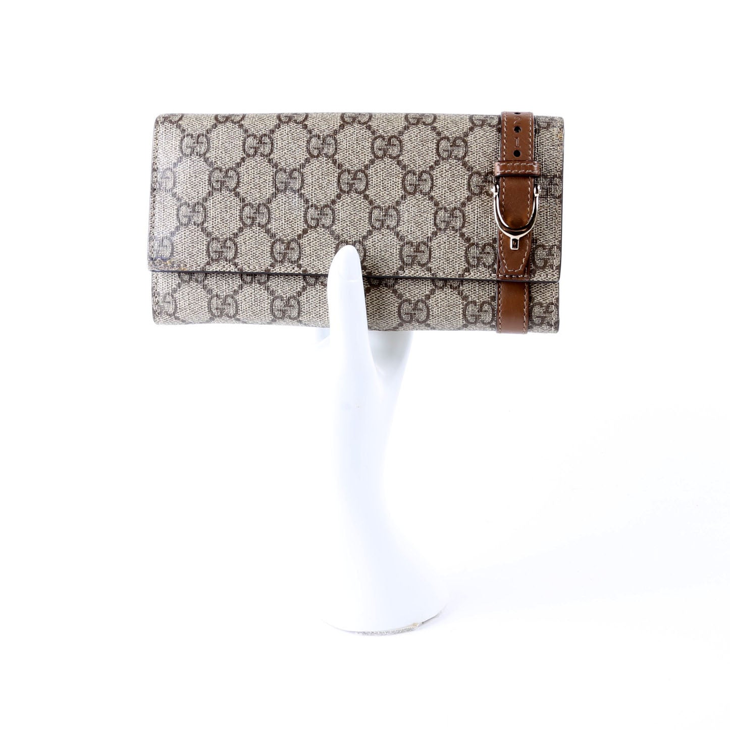 309760 GG Supreme Nice Continental Wallet Brown